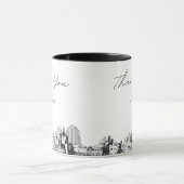 Mug St. Paul Croquis Simple Mariage Personnalisé Café (Centre)