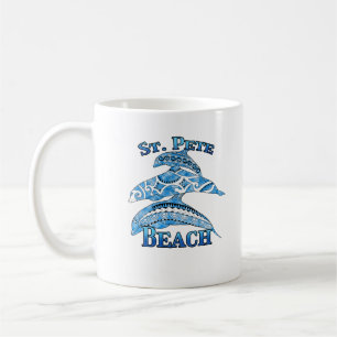 Mug St. Pete Florida Beach Vacation Tribal Dolphins