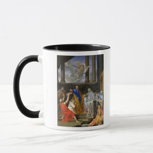 Mug St Peter ressuscitant la veuve Tabitha, 1652 (Gauche)