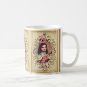 Mug St Therese le petit crucifix de roses de fleur