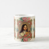 Mug St Therese les petits roses de la fleur w/pink (Centre)