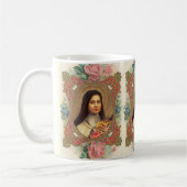 Mug St Therese les petits roses de la fleur w/pink (Gauche)