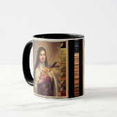 Mug St Therese les petits roses de rose de fleur (Devant gauche)
