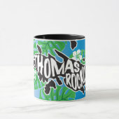 Mug St. Thomas "Rock City" Îles Vierges | Bleu (Centre)