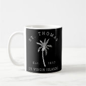 Mug St Thomas Usvi Beach Palm Tree Novelté (Gauche)