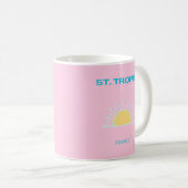 Mug St Tropez, France, Preppy, Rose (Devant droit)