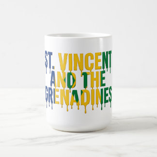 Mug St. Vincent  Drip | Caribbean Flag Design | Fan 