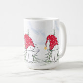 Mug Stache de Noël avec boule de neige (Devant droit)