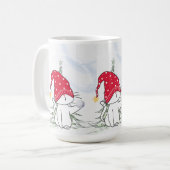 Mug Stache de Noël avec boule de neige (Devant gauche)