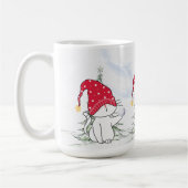 Mug Stache de Noël avec boule de neige (Gauche)