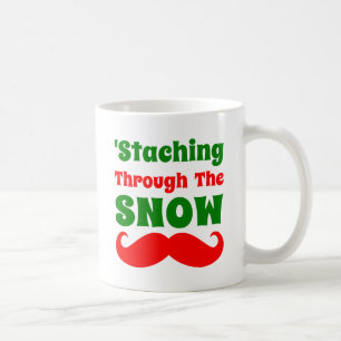 Mug Staching drôle par la neige
