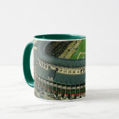 Mug Stade de baseball vintage, Vue aérienne (Devant gauche)