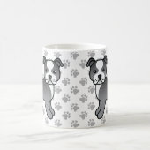 Mug Staffordshire Bull Terrier bleu et blanc (Centre)