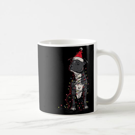Mug Staffordshire Bull Terrier Christmas Graphics Dog  (Droite)