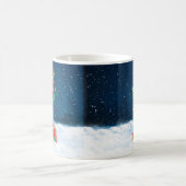 Mug Staffordshire Bull Terrier en neige avec Noël (Centre)