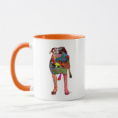 Mug Staffordshire Bull Terrier - Patchwork (Gauche)