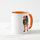 Mug Staffordshire Bull Terrier - Patchwork (Devant droit)
