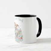 Mug Staffordshire Terrier Chien Maman Florale (Devant droit)