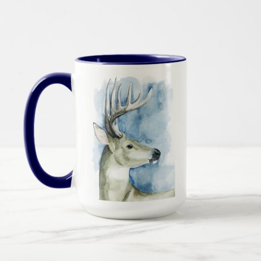 Mug Stag errant - Aquarelle (Gauche)