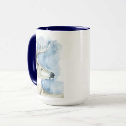 Mug Stag errant - Aquarelle (Devant gauche)