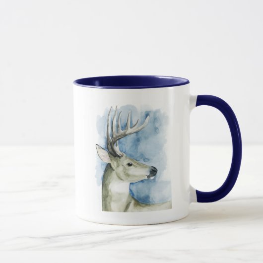 Mug Stag errant - Aquarelle (Droite)