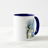 Mug Stag errant - Aquarelle (Devant droit)