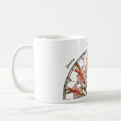 Mug Stained Glass Birth Flower August Gladiolus Name (Gauche)