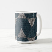 Mug Stained Glass Blue Diamond (Devant droit)