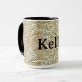 Mug Stained Glass Gold Diamond Pattern (Devant gauche)