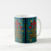 Mug Stained Glass Jesus Christian Gift (Devant droit)