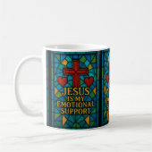 Mug Stained Glass Jesus Christian Gift (Gauche)