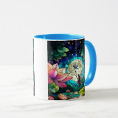 Mug Stained Glass Little Fairy With Dragonfly (Devant droit)