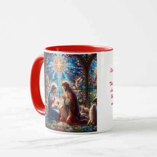 Mug Stained Glass Nativity Scene (Devant gauche)