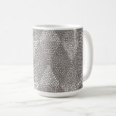 Mug Stained Glass Silver Diamond Pattern (Devant droit)