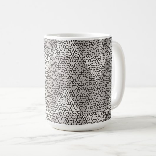 Mug Stained Glass Silver Diamond Pattern (Devant droit)