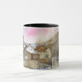 Mug Staithes, North Yorkshire, Angleterre Aquarelle (Centre)