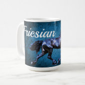 Mug Staline noir/beauté noire, bleu cheval (Devant gauche)