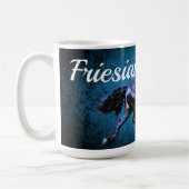 Mug Staline noir/beauté noire, bleu cheval (Gauche)