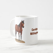 Mug Stallion Cheval du Quartier Brown Bay (Devant gauche)