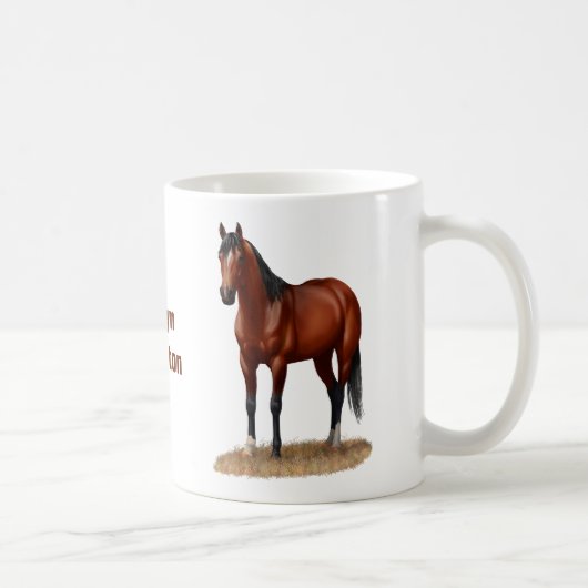 Mug Stallion Cheval du Quartier Brown Bay (Droite)