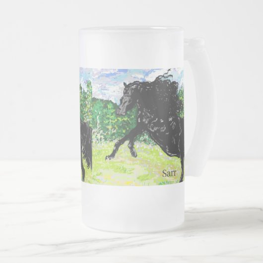 Mug : Stallion noir (Devant droit)