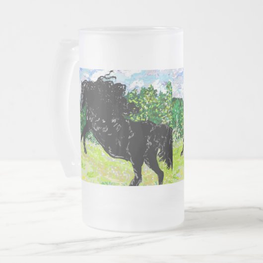 Mug : Stallion noir (Devant gauche)
