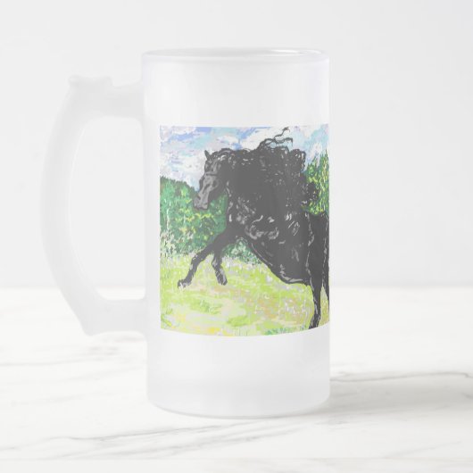 Mug : Stallion noir (Gauche)