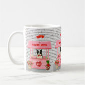 Mug Stand de baisers de Border Collie pour la Saint-Va (Gauche)