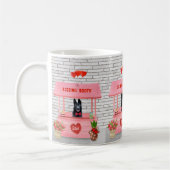 Mug Stand de baisers de la Saint-Valentin pour chien b (Gauche)
