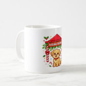 Mug Stand de baisers gui chiot Art drôle (Devant gauche)