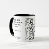 Mug Standup Jésus - versets amusants - Mieux (Devant gauche)