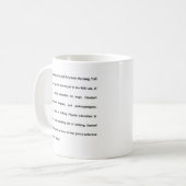 Mug Stanford BAD Lab - Poème de groupe (Devant gauche)