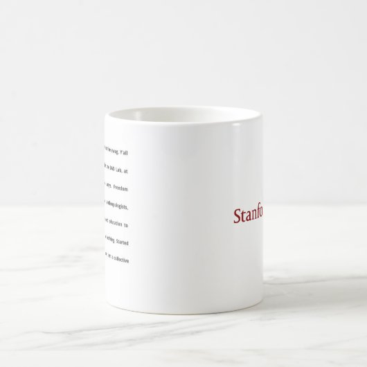 Mug Stanford BAD Lab - Poème de groupe (Centre)
