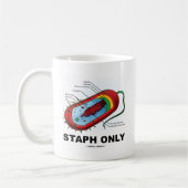 Mug Staphylocoque seulement (humour de médecine de (Gauche)